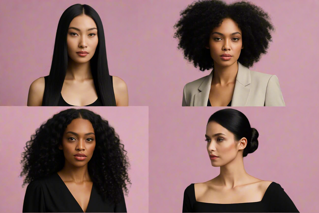 black hair models